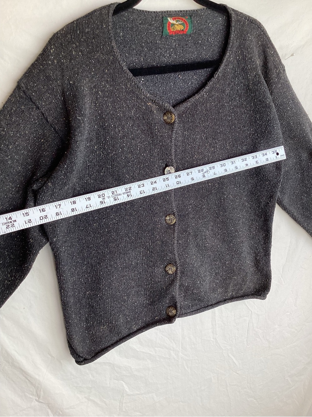 Vintage Alps Apparel Women’s Button Down Sweater cardigan made in USA - Picture 8 of 13